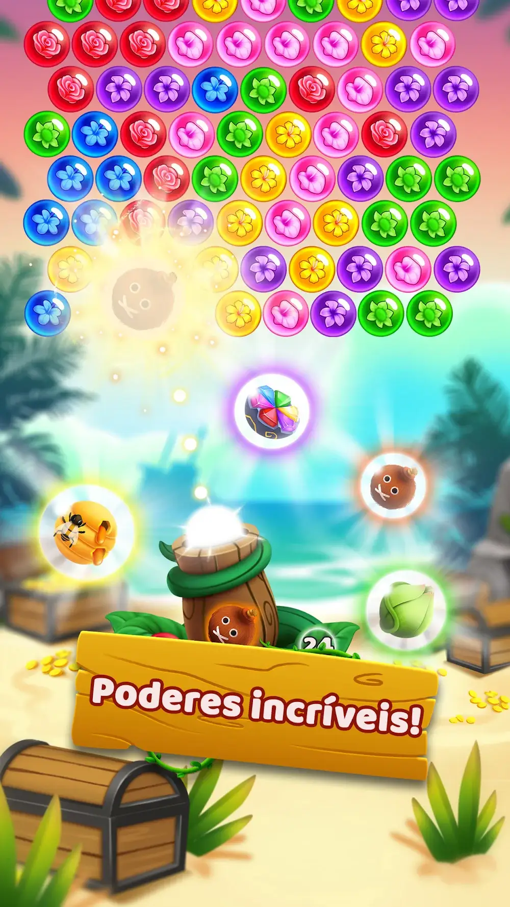Bubble Shooter-Jogos de Flores